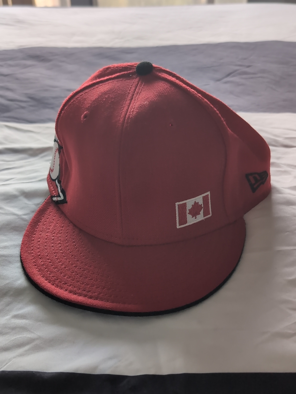 NEW ERA 59FIFTY 2009 Canada WBC Red Fitted Baseball Cap Size 7 1/2 'Sidewinder'